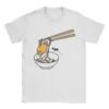 Gudetama Essstäbchen T-Shirt Herren Baumwolle Oberteile Bedruckt Rundhals Kurzarm