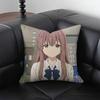 1 Stück Anime A Silent Voice Kissenbezug Mode Quadratischer Kissenbezug Schlafzimmer Sofa Zimmer Innendekoration Freizeit