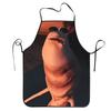 Funny Marcus The Worm Print Apron No Pocket Adult Polyester Fashion Household Kitchen Apron Durable Easy Clean Home Cooking