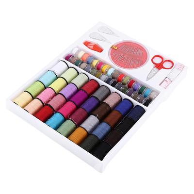 Kit de costura, medidor, grifo, tijeras, dedal, hilo, juego de agujas, herramientas para uso doméstico