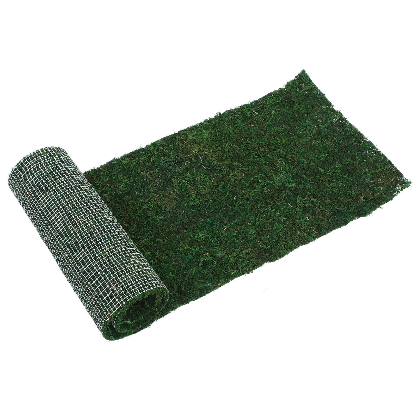 

Artificial Moss Mat 1 Roll Lifelike Turf Grass Fireproof Cold Resistant for Indoor Outdoor Landscape Design Setup 120X30X1CM