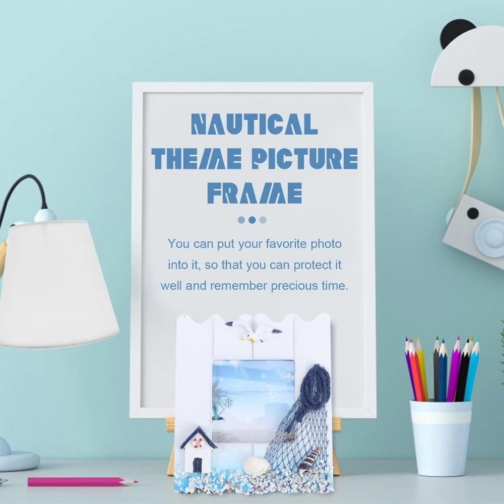 Ramka na zdjęcie o tematyce marynistycznej Materiał drewniany Wisiorek do dekoracji ściany Dekoracja sypialni