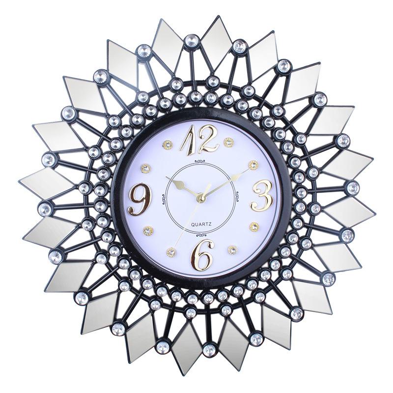New Style Mirror Silent Desk Clock Fashionable Living Room Ornament Clock Creative Decorative Clock Bedroom Quartz Wall Clock