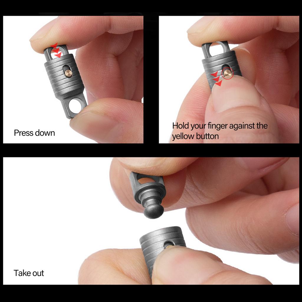 Pack Of 2 Keychains Holder Lightweight Design For Secure Key Carrying Business And Outdoor Use Organized Key Management