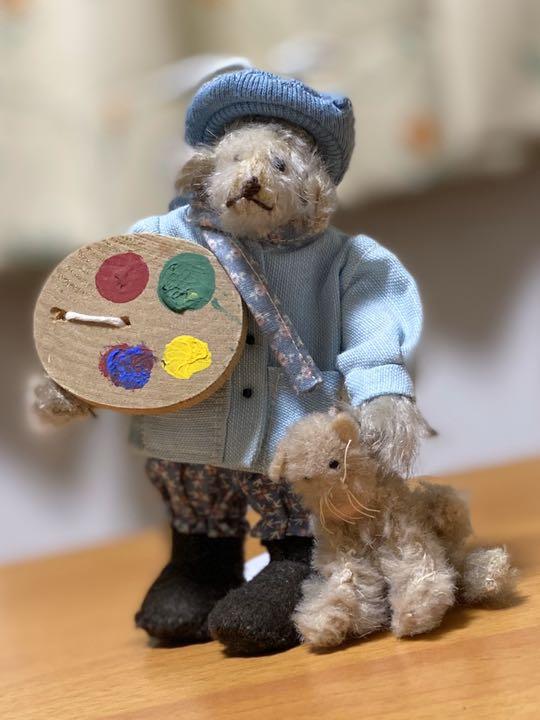 [USED] Teddy Bear Painter and Cat