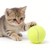 Large Inflatable Dog Tennis   with Pump Extra Large Pet Tennis   Set Bright Yellow Green High     Felt Outdoor Beach Garden Play Toy 