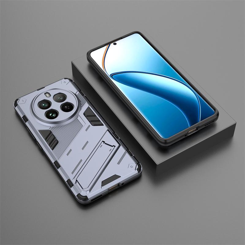 For Realme 12 Pro Plus Case Luxury Armor Shockproof Silicone Phone Case for Realme 12 12Pro+ 5G Magnetic Holder Stand Back Cover