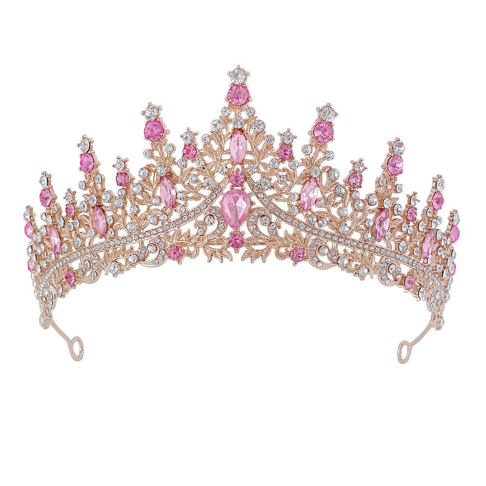 New Wedding Crown Headdress Bride Elegant Luxury Rhinestone Wedding Dinner Wedding Style Crown