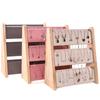 Wood Jewelry Display Stand Rack Functional Wood Jewelry Display Shelf Effective Pendant Accessory Storage Holder