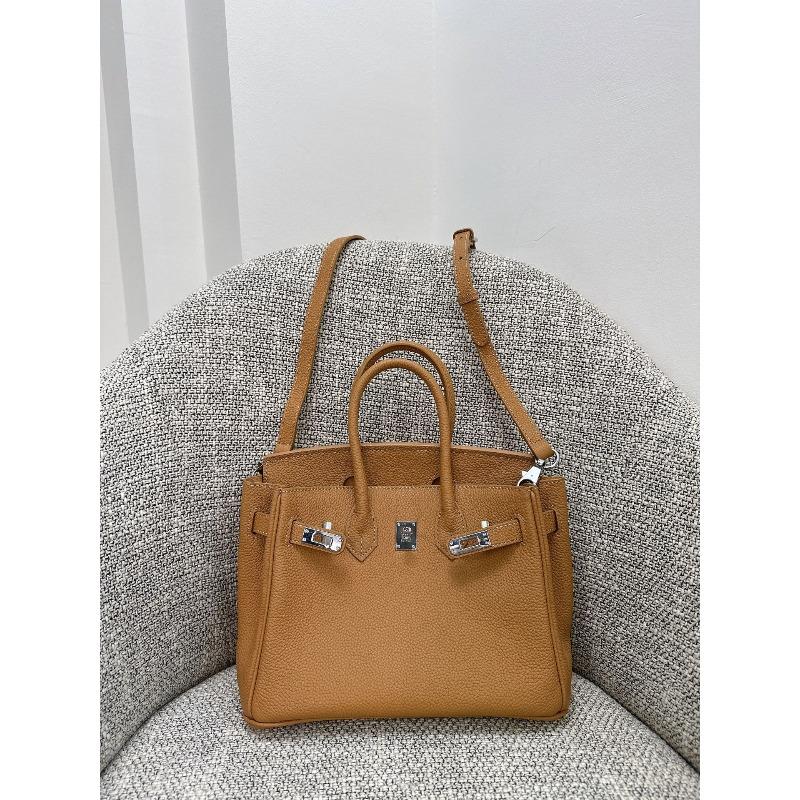 Togo eerste laag rundleer platina tas lychee patroon zilveren gesp handtas high-end slot lederen schouder crossbody dames tas