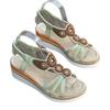 Summer Oversized Bohemian Shoes for Women In Sandals Fashionable Water Diamond Wedge Heel Sandals