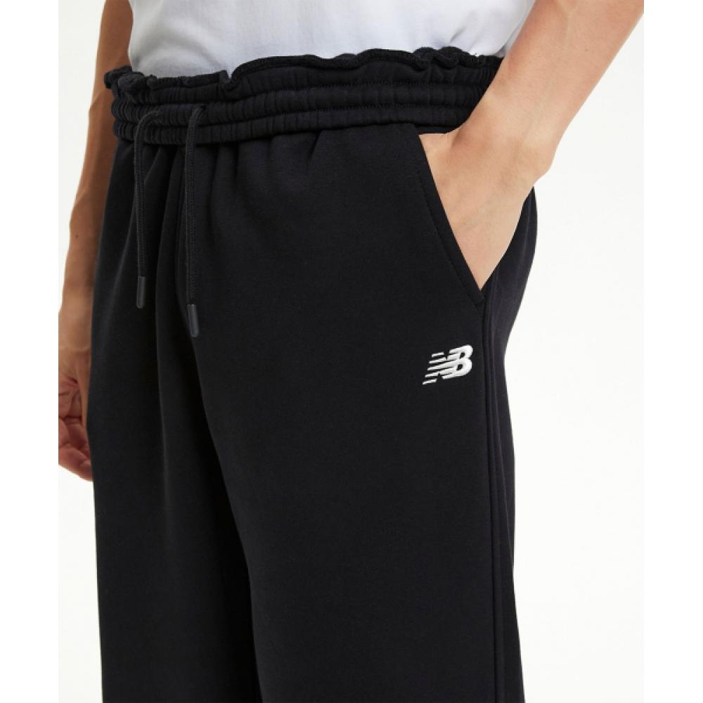 New Balance Nbmle41043 Uni Ess Classic Brushed Wide Pants  Black 