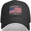 America First Distressed Flag Baseball Cap Cotton Casual Adjustable Adult Hat