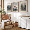 3pcs Mountain Nature Abstract Landscape Poster Modern Minimal Wall Decor Painting Wall Art Poster for Living Room Bedroom Decor