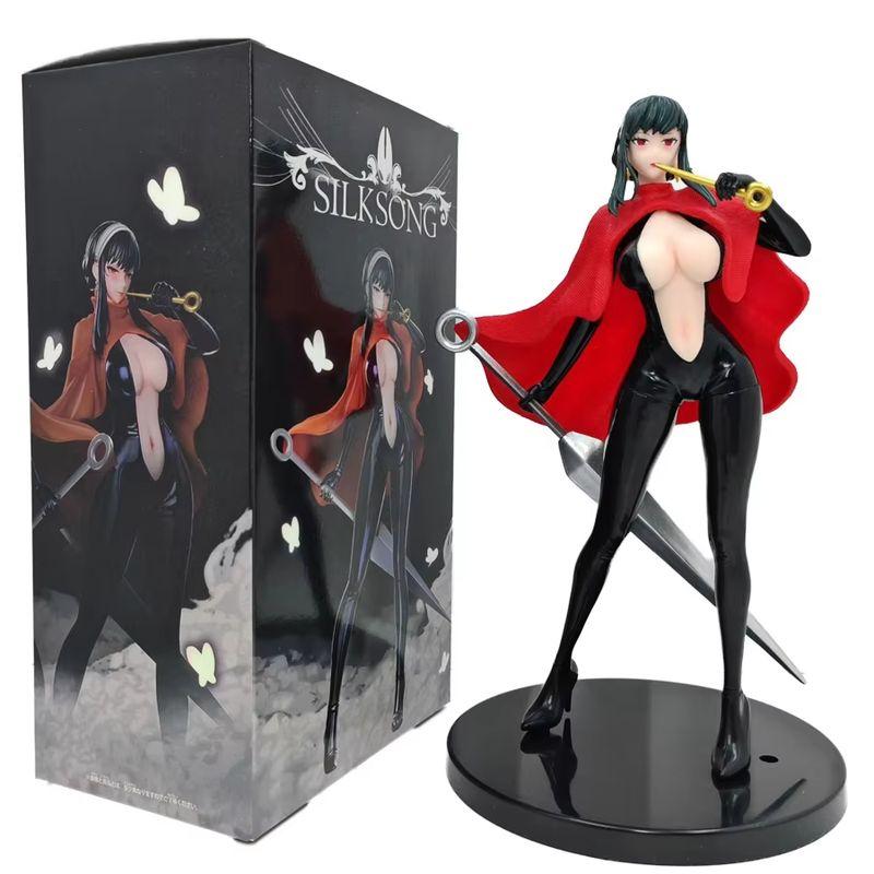 23cm SPY × Family Anime Figure Hollow Knight Hornet Yor Action Hentai Figure Mask Can Be Replaced PVC Collection Model Doll Toys
