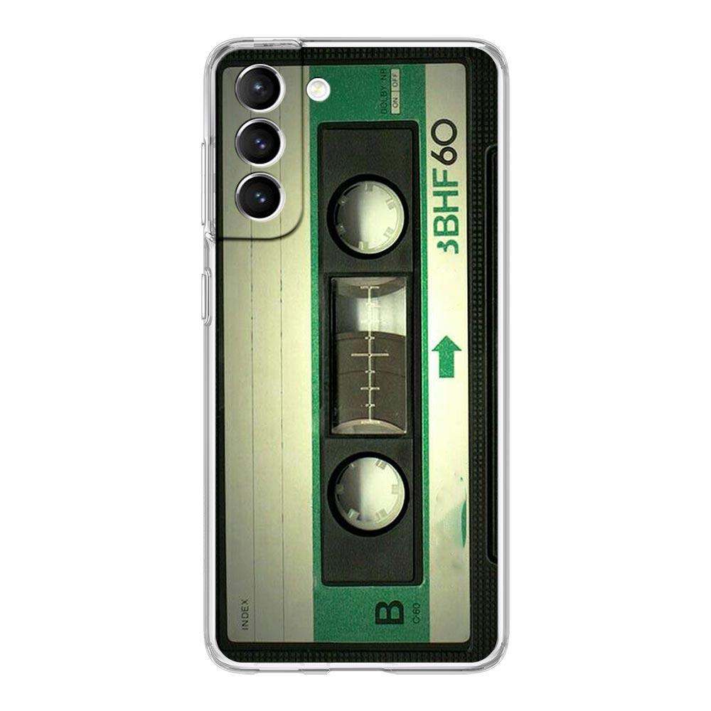 Phone Case For Samsung Galaxy S25 S24 S23 FE S22 Ultra S20 S21 5G S10 Plus S10E Soft Clear Cover vintage Cassette Tape