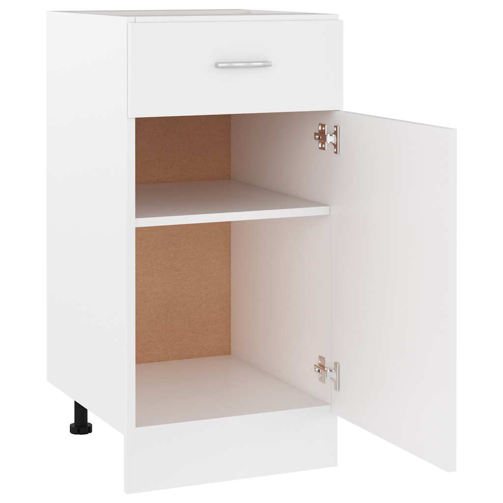 vidaXL Schubunterschrank Lyon Weiß 40x46x81,5 cm Holzwerkstoff