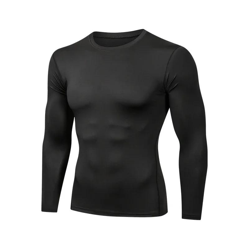 Men's Compression Shirts Long Sleeve Base-Layer Quick Dry Workout T Shirts Sports Running Tops for Gym Fitness Muscle Training