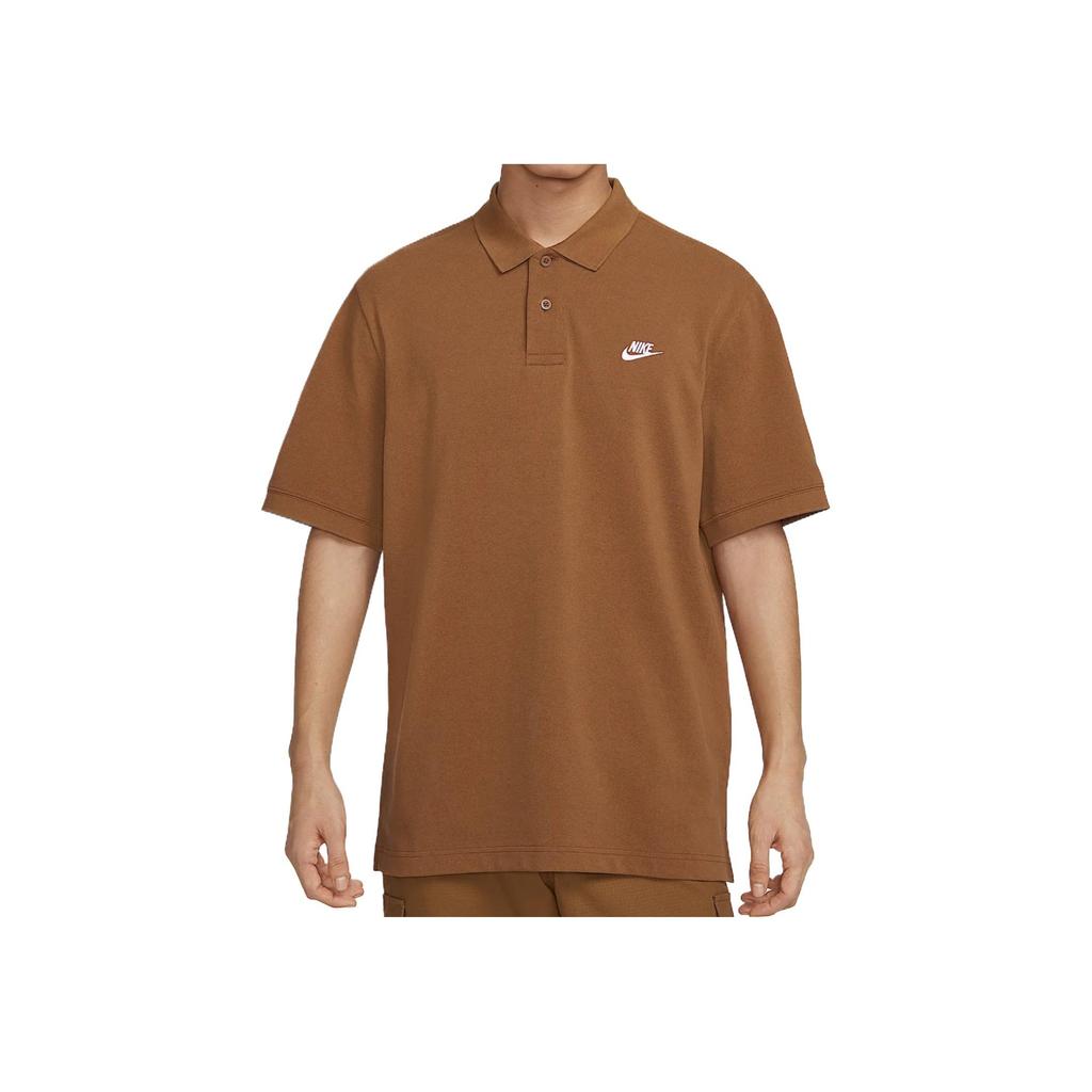 Nike Klubové Pohodlné Ležérní Volné Univerzální Krátký Rukáv Prodyšné Tričko Pánské Trička Světle-Britsko-Hnědé FN3895-281