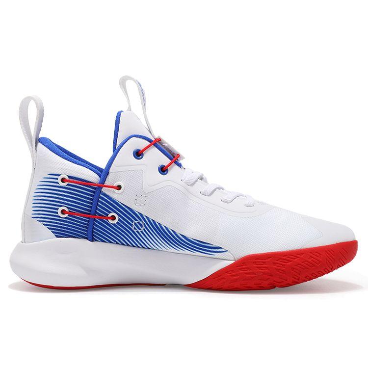 Nike Precision 4 Flyease Comfortable Stylish Shock Absorption Non-Slip Wear-Resistant Low-Top Basketball Shoes Men sneaker White Red Blue DC2110-161