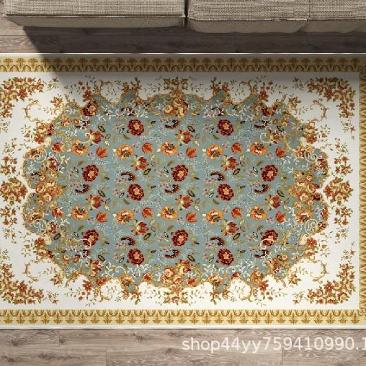 Persian Style Carpet, Living Room Coffee Table, Bedroom Full Of Floor Mats, Ethnic Style Thickened Washable Non-Slip Carpet
