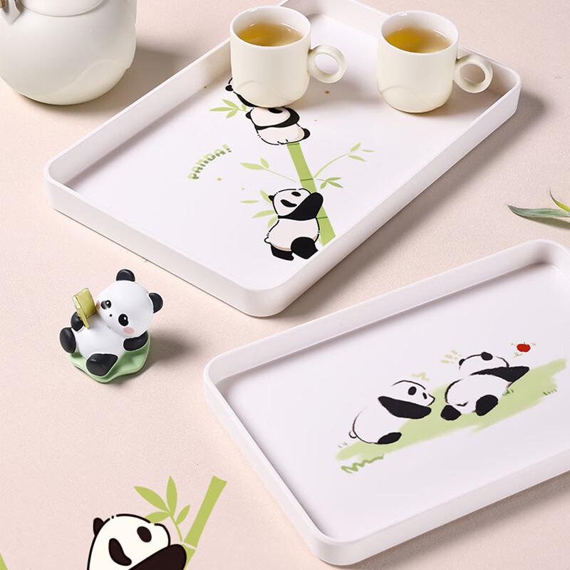 SHALL Panda Diary Melamine Serving Tray