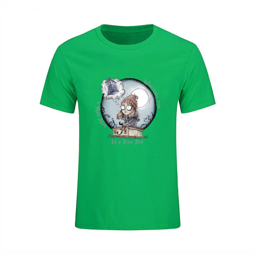 Homme Short Sleeve Tops Tee Shirts The Girl Who Waited Dr Who Men S