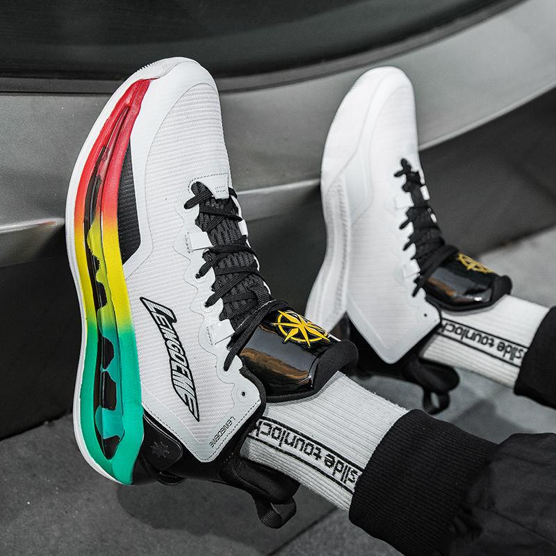 New breathable basketball shoes high top actual combat student male shoes sports professional shock absorption sports shoes
