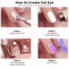 Black Hole Shape Cat Eye Nail Art Magnet Suck Hollow Cat Eye Nail Art Effect Magnet Ring For Magnetic Gel Polish Manicure Tools