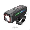 Bike Headlight with Alarm Usb Rechargeable Side Light Smart for Cyclists,