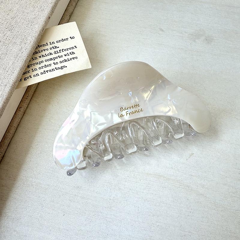 Sweet Color Block Acetate Hair Clip Women's Temperament Hairpins Simple Shark Clip Hair Accessories