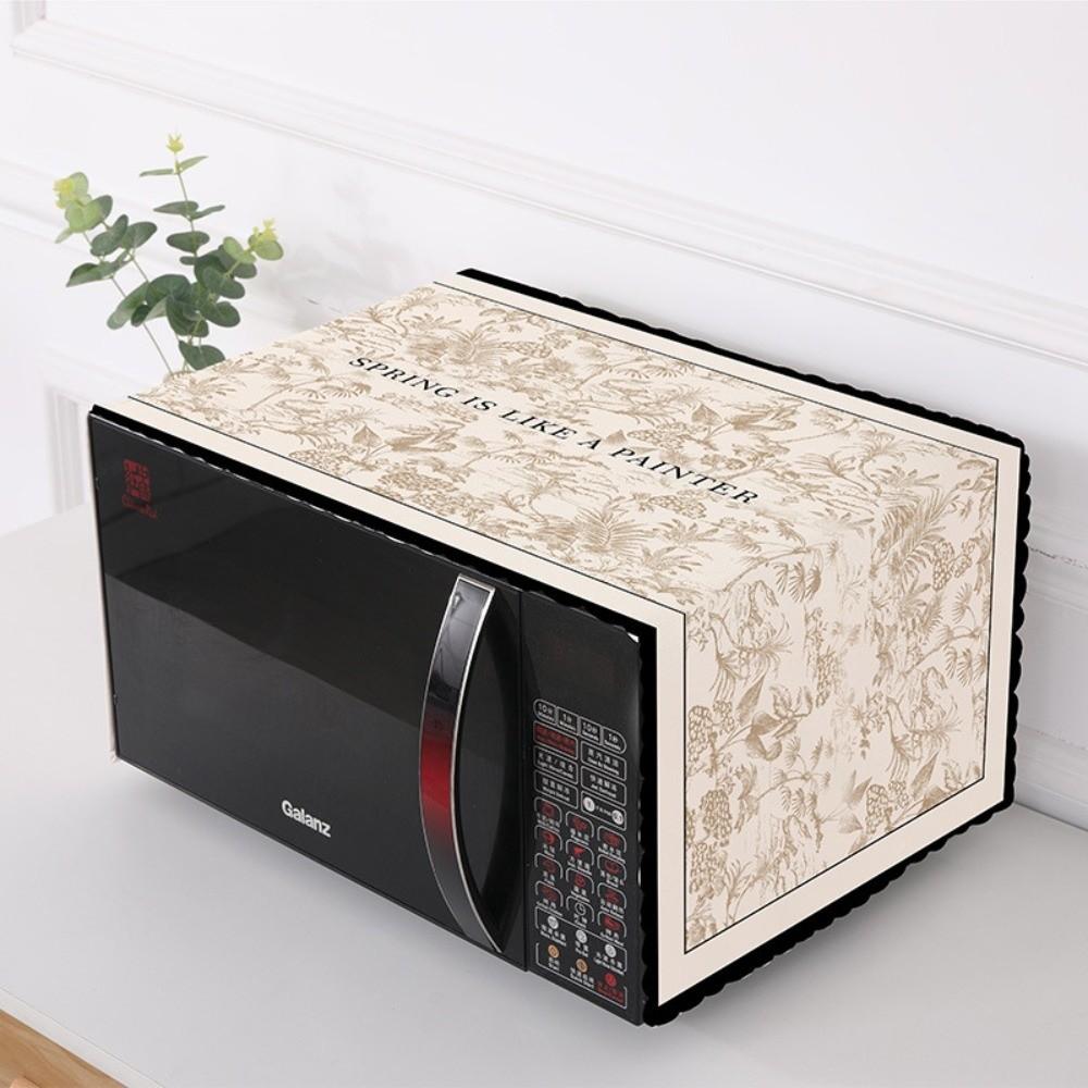 Super Soft Microwave Oven Dust Cover Oilproof Dustproof Kitchen Appliance Cover Microwave Protective Cloth