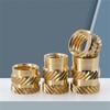 Nuts in Storage Box Good Conductivity Insert Nut Corrosion resistant Nut Brass Threaded Nut Multiple Size for Engineers