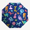 1pc Balloon Animals and Flowers Pattern Umbrella with Plastic Handle, Suitable for All Seasons Outdoor PT428
