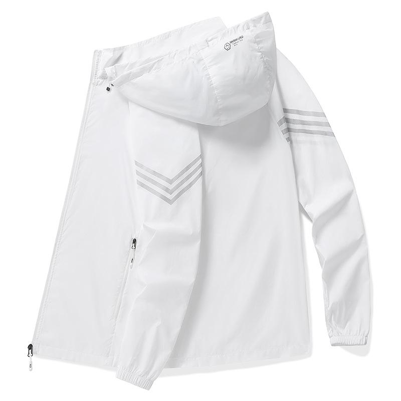 Silk Thin Sunscreen Clothes for Men's Summer Breathable Skin Clothes for Men's Fishing Sunscreen Clothes Jacket Outdoor Cardigan Coat