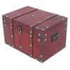 Treasure Chest Storage Box Antique Exquisite Wooden Jewelry Box for Movie Props Window Display