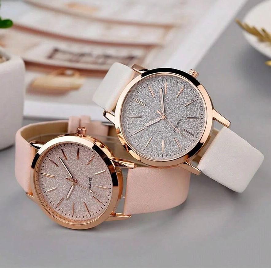 Starry Sky Fashion Quartz Ladies' Watch with Leather Strap