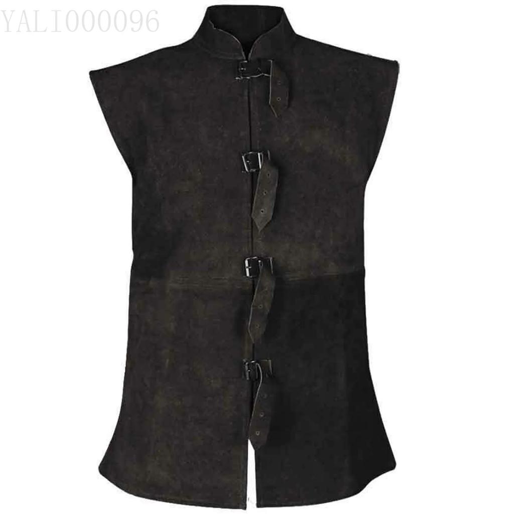Medieval Renaissance Vest Gentleman Lace Up Waistcoat Kids Performance Costume