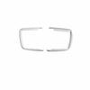 Fit For BMW X5 X6 F15 F16 2014-2018 ABS Silver Headlight Button Frame Cover Trim