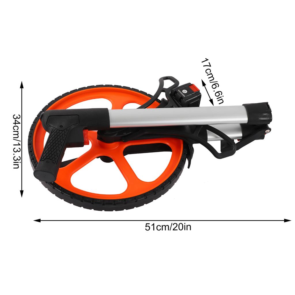 Hand Measuring Wheel Brake And Return-To-Zero Device Distance Wheel Reading Data Is Clearer Distance Measure for Land Measure