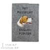 English Pointer - Dog passport case, document case, gift for the traveller from the Art-Dog brand