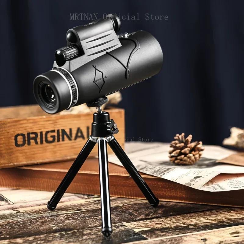 50x60 Monocular Telescope Long Range Powerful Low Light Night Vision High Zoom For Hunting Camping