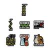 7 Pcs/Set Enamel Pins Chemicals Structure Enamel Lapel Pin Creative Brooch Pins Funny Jewelry Gift for Friend