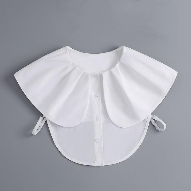 Linbaiway New Lapel Fake Collar Vintage Detachable Shirt Collar for Women Blouse Sweater False Collar Lapel Top Neckwear Ties