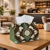 1pc Oriental Traditional Tissue Box - for Lotus Medallion Cloud Napkin Storage Box, Suitable for Rolls/facial Tissues/single Sheets,Two Sizes Availabl
