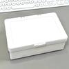 1Pc Korean Acrylic White Storage Box Blind Box Card Korean Photocard Storage Box Photo Card Organizer Compartment Flip Box
