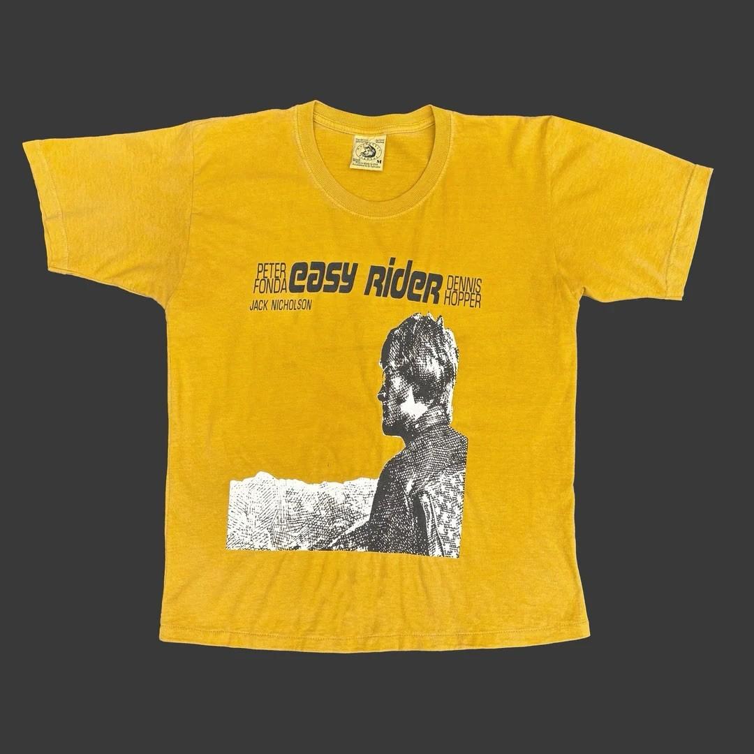Easy Rider 1990 90s Vintage Movie Promo USA Poster Graphic Rare Unisex T-Shirt M