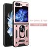 Applicable to Samsung ZFlip1 shunjia push window mobile phone case galaxyflip1 magnetic ring flip1 protective case