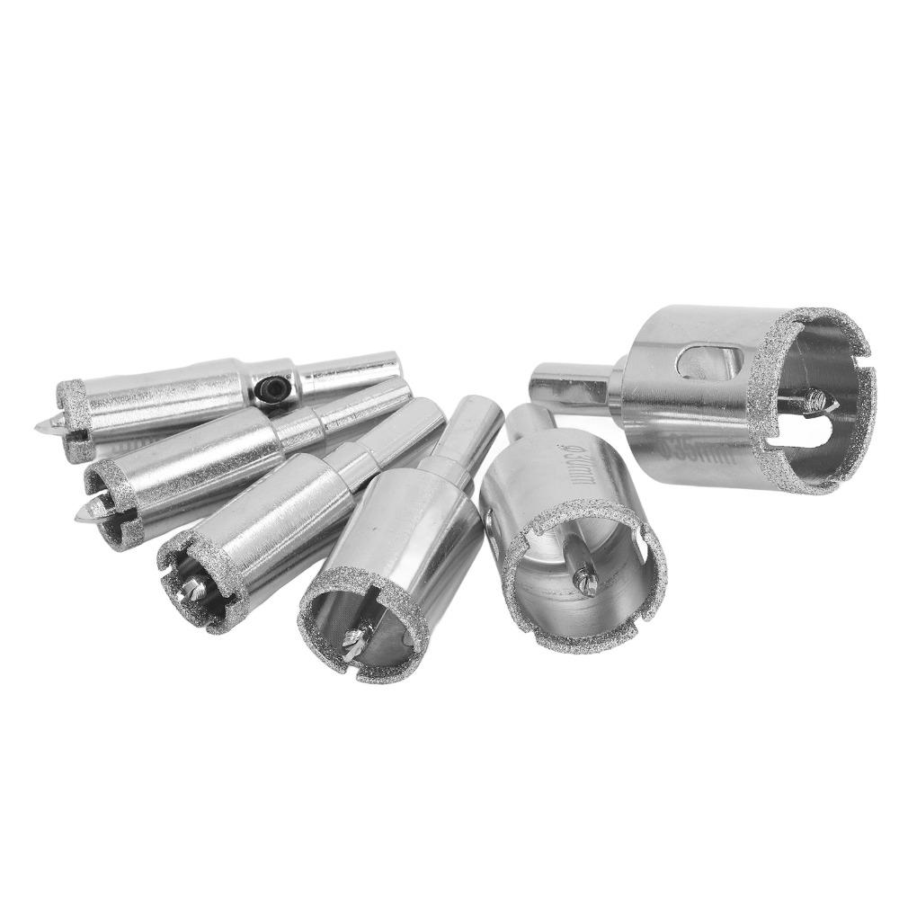 6pcs Portable Carrying Case Diamond Hole Saw Kit Diamond Hole Saw Set  Drilling Marble