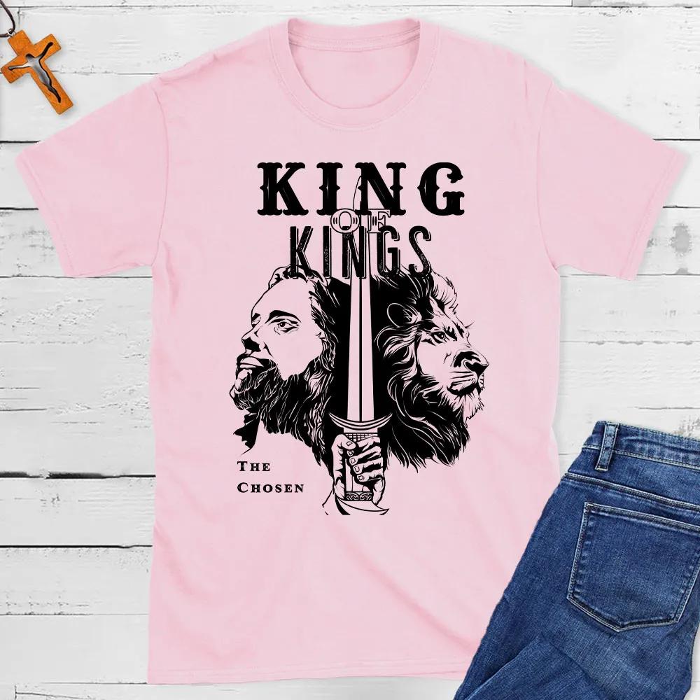 

King of Kings TShirt Mens and Womens Short Sleeve Cotton Tees Luxury Brand Shirt Oversize Tops Summer Blouse Men Clothing 4XL